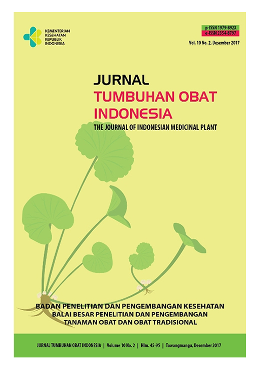 Jurnal Tumbuhan Obat Indonesia